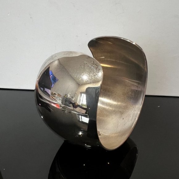 Vintage Denmark Sterling Silver Cuff Bracelet Anton Michelsen Scandinavian MCM